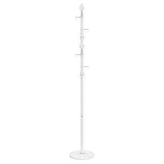 vidaXL Coat Stand White 176 cm Powder-coated Iron - Giant Lobelia