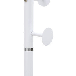 vidaXL Coat Stand White 176 cm Powder-coated Iron - Giant Lobelia