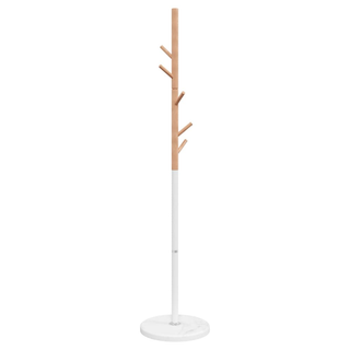 vidaXL Coat Stand White 172 cm Powder-coated Iron - Giant Lobelia