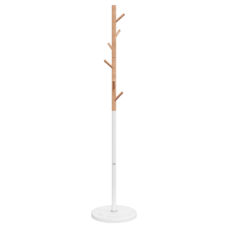 vidaXL Coat Stand White 172 cm Powder-coated Iron - Giant Lobelia