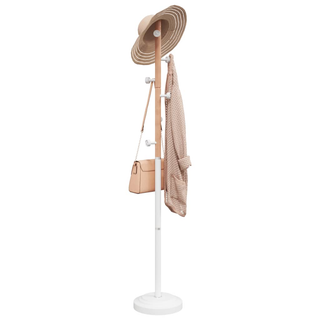 vidaXL Coat Stand White 177 cm Powder-coated Iron - Giant Lobelia