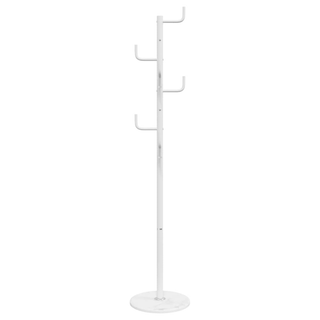 vidaXL Coat Stand White 183 cm Powder-coated Iron - Giant Lobelia