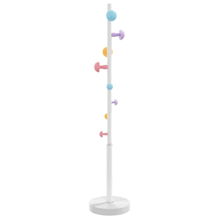 vidaXL Coat Stand White 172 cm Powder-coated Iron - Giant Lobelia