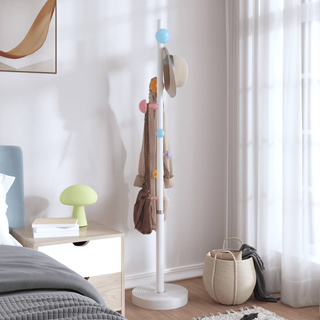 vidaXL Coat Stand White 172 cm Powder-coated Iron - Giant Lobelia