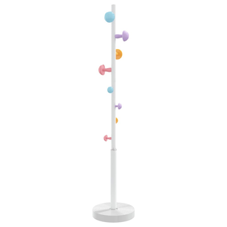 vidaXL Coat Stand White 172 cm Powder-coated Iron - Giant Lobelia