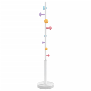 vidaXL Coat Stand White 172 cm Powder-coated Iron - Giant Lobelia