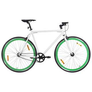 vidaXL Fixed Gear Bike White and Green 700c 59 cm - Giant Lobelia