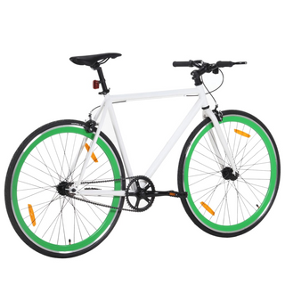 vidaXL Fixed Gear Bike White and Green 700c 59 cm - Giant Lobelia