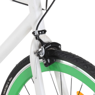 vidaXL Fixed Gear Bike White and Green 700c 59 cm - Giant Lobelia