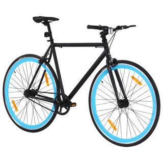 vidaXL Fixed Gear Bike Black and Blue 700c 59 cm - Giant Lobelia