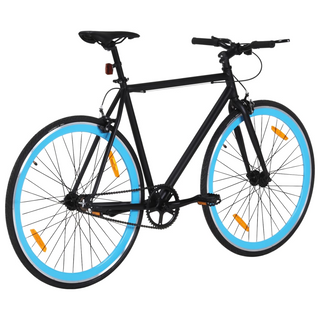 vidaXL Fixed Gear Bike Black and Blue 700c 59 cm - Giant Lobelia