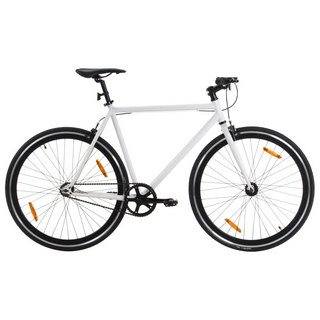 vidaXL Fixed Gear Bike White and Black 700c 59 cm - Giant Lobelia