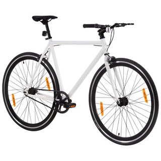 vidaXL Fixed Gear Bike White and Black 700c 59 cm - Giant Lobelia