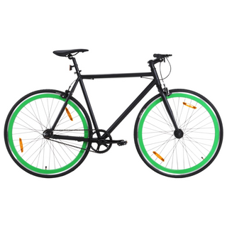 vidaXL Fixed Gear Bike Black and Green 700c 55 cm - Giant Lobelia