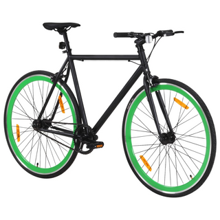 vidaXL Fixed Gear Bike Black and Green 700c 55 cm - Giant Lobelia