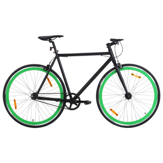 vidaXL Fixed Gear Bike Black and Green 700c 59 cm - Giant Lobelia