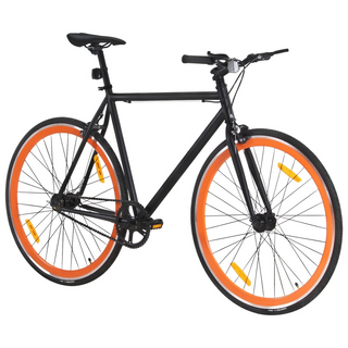 vidaXL Fixed Gear Bike Black and Orange 700c 51 cm - Giant Lobelia