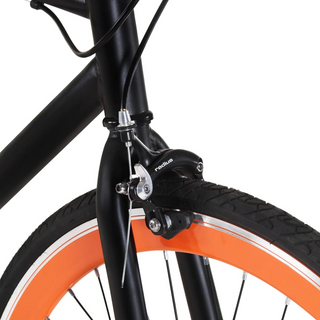 vidaXL Fixed Gear Bike Black and Orange 700c 51 cm - Giant Lobelia