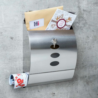 HI Letter Box Stainless Steel 30x12x40 cm - Giant Lobelia