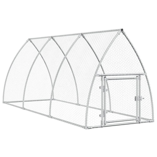 Chicken Cage Silver 300x105x120 cm Galvanised Steel - Giant Lobelia