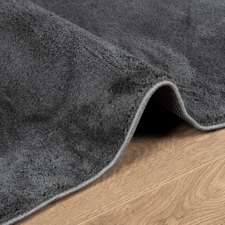 vidaXL Rug OVIEDO Short Pile Anthracite 80x150 cm - Giant Lobelia