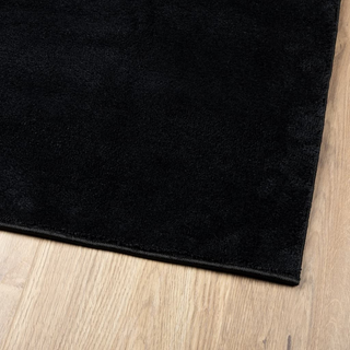 vidaXL Rug OVIEDO Short Pile Black 80x150 cm - Giant Lobelia