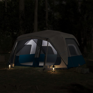 Camping Tent with LED Light 10-Person Green Light Blue - Giant Lobelia