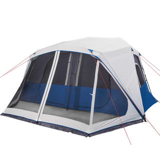 Camping Tent with LED Light 10-Person Green Light Blue - Giant Lobelia