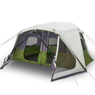 Camping Tent with LED Light 10-Person Green Light Green - Giant Lobelia