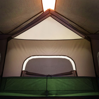 Camping Tent with LED Light 6-Person Light Green - Giant Lobelia