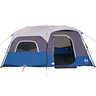 Camping Tent with LED Light 9-Person Light Blue - Giant Lobelia