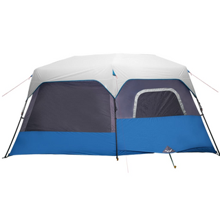 Camping Tent with LED Light 9-Person Light Blue - Giant Lobelia