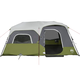 Camping Tent with LED Light 9-Person Light Green - Giant Lobelia