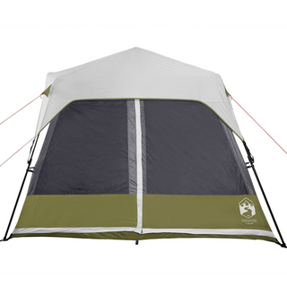 Camping Tent with LED Light 9-Person Light Green - Giant Lobelia