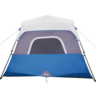 Camping Tent with LED Light 6-Person Light Blue - Giant Lobelia