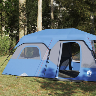 Camping Tent 9-Person Blue Waterproof - Giant Lobelia