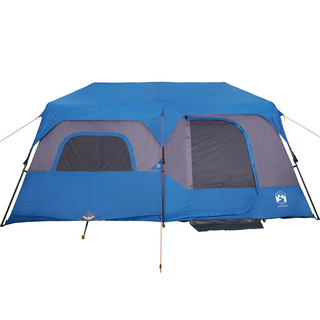 Camping Tent 9-Person Blue Waterproof - Giant Lobelia