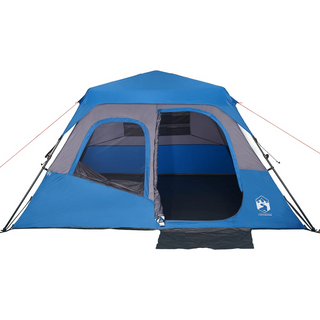 Camping Tent 6-Person Blue Waterproof - Giant Lobelia