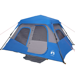 Camping Tent 6-Person Blue Waterproof - Giant Lobelia