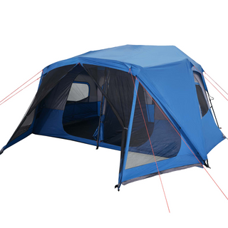 Camping Tent 10-Person Blue Waterproof - Giant Lobelia