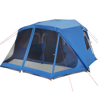 Camping Tent 10-Person Blue Waterproof - Giant Lobelia