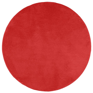 Rug OVIEDO Short Pile Red Ø 240 cm - Giant Lobelia