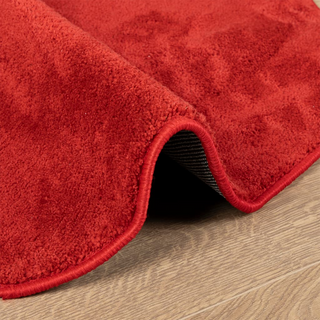 Rug OVIEDO Short Pile Red Ø 240 cm - Giant Lobelia