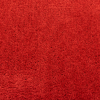 Rug OVIEDO Short Pile Red Ø 240 cm - Giant Lobelia