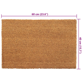 Door Mats 2 pcs Natural 40x60 cm Tufted Coir - Giant Lobelia