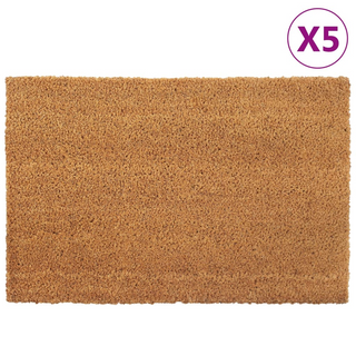 Door Mats 5 pcs Natural 40x60 cm Tufted Coir - Giant Lobelia