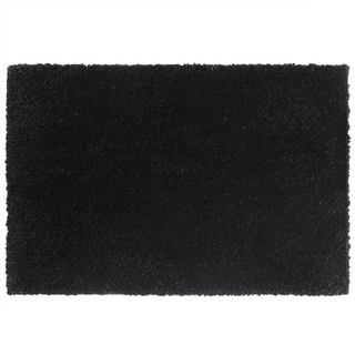 Door Mat Black 40x60 cm Tufted Coir - Giant Lobelia