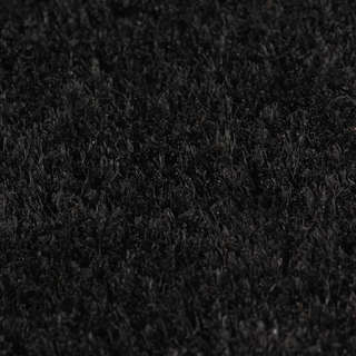 Door Mat Black 80x100 cm Tufted Coir - Giant Lobelia