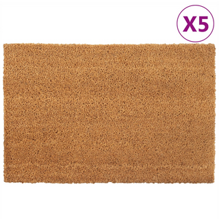 Door Mats 5 pcs Natural 40x60 cm Tufted Coir - Giant Lobelia