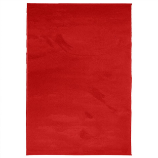 Rug OVIEDO Short Pile Red 300x400 cm - Giant Lobelia